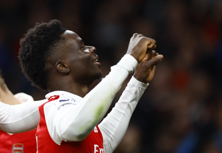 Midfielder Bukayo Saka will try to score goals for Arsenal when they face Brentford at home in the Premier League