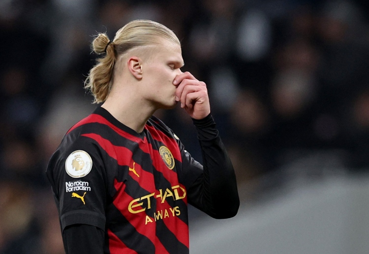 Erling Haaland of Man City was disappointed after a defeat in their Premier League match against Tottenham Hotspur