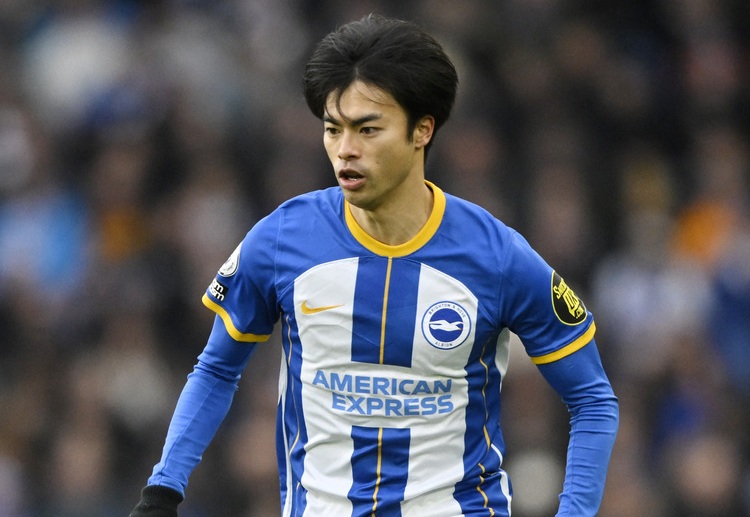 Kaoru Mitoma starter di Liga Inggris.