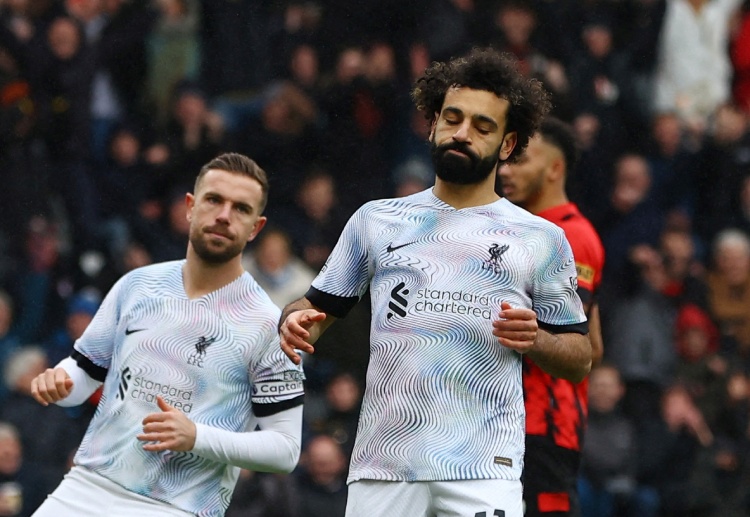 Liverpool forward Mohamed Salah was disappointed after a missed penalty shoot against Bournemouth in the Premier League