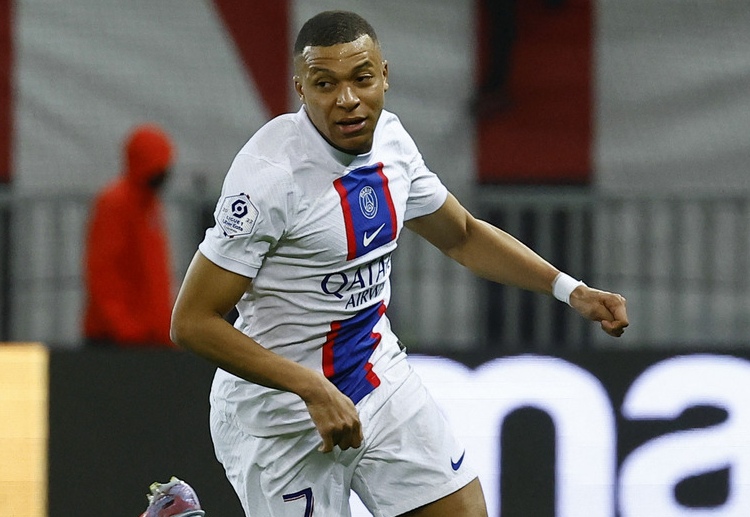 Kylian Mbappe scores his 133rd goal to become PSG's all-time leading scorer in Ligue 1