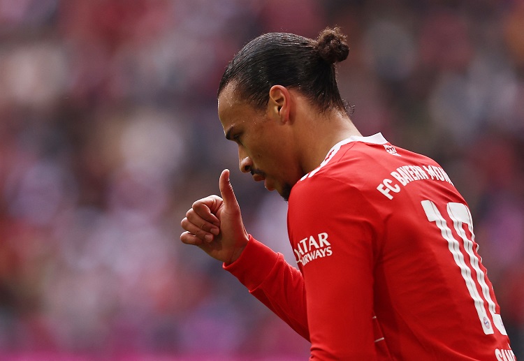 Bayern Munich's Leroy Sane is looking to add more goals before the Bundesliga season closes