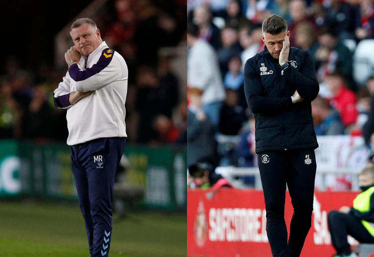 Mark Robins of Coventry City and Rob Edwards of Luton Town will meet at the Wembley Stadium for the EFL Play-Off final