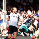 Tim Ream received a red card in Fulham's 0-3 Premier League defeat against Brentford