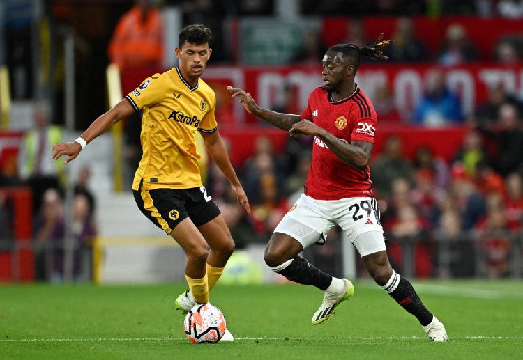 Wolverhampton Wanderers' Matheus Nunes in action against Manchester United in the Premier League