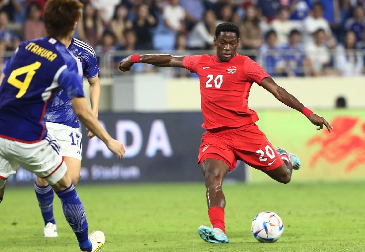Jonathan David has failed to score a goal for Canada in their international friendly match against Japan