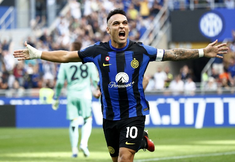 Lautaro Martinez has scored 10 goals for Inter Milan in the Serie A