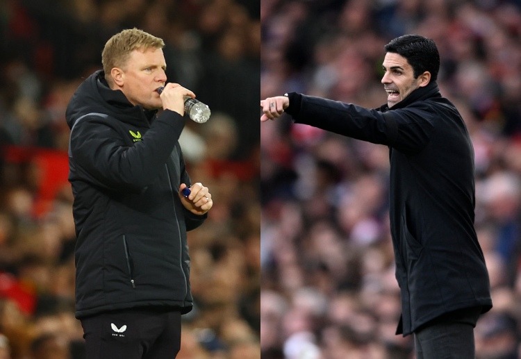 Eddie Howe and Mikel Arteta will both aim to win with their respective teams as they clash in the Premier League