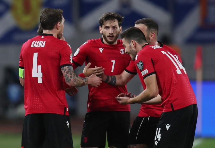 Vòng loại Euro 2024: Georgia đang thi đấu có đường nét