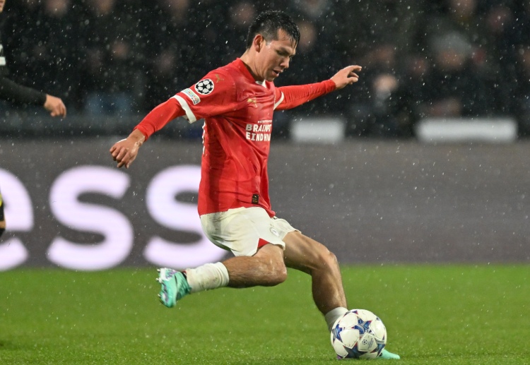 Hirving Lozano will not play for PSV Eindhoven against Arsenal due to a suspension in the Champions League