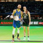 Stephen Curry won the 3-point contest in the 2024 NBA All-Star Game against Sabrina Ionescu