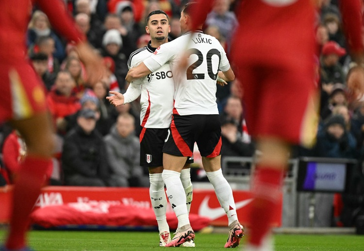 Andreas Pereira stunned the home crowd by scoring an early goal in Fulham's Premier League game against Liverpool