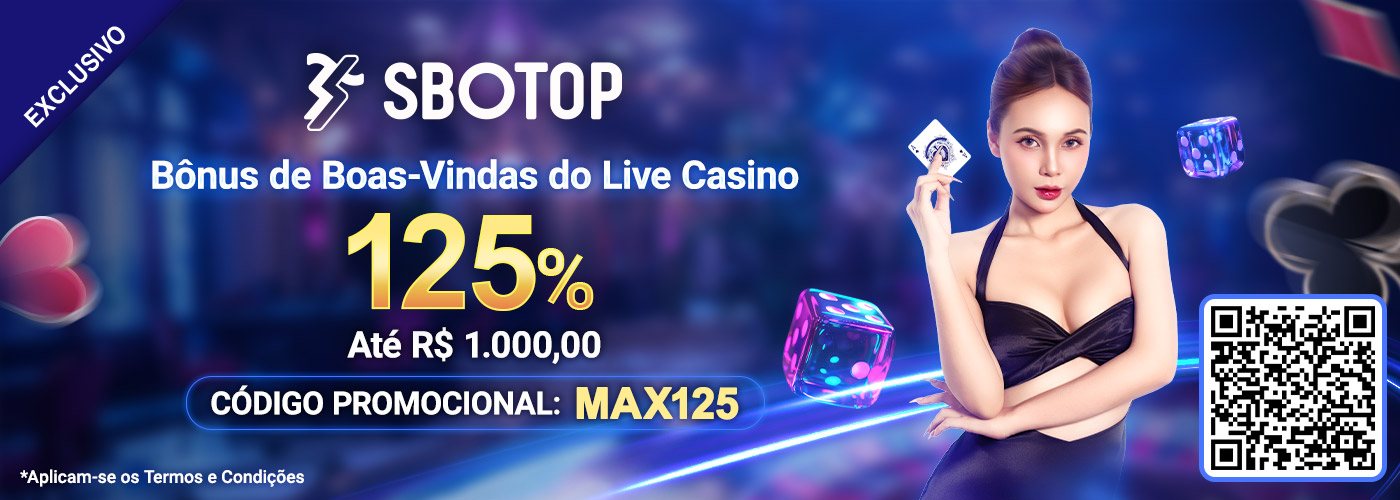 Bônus de boas-vindas de 125% do Live Casino