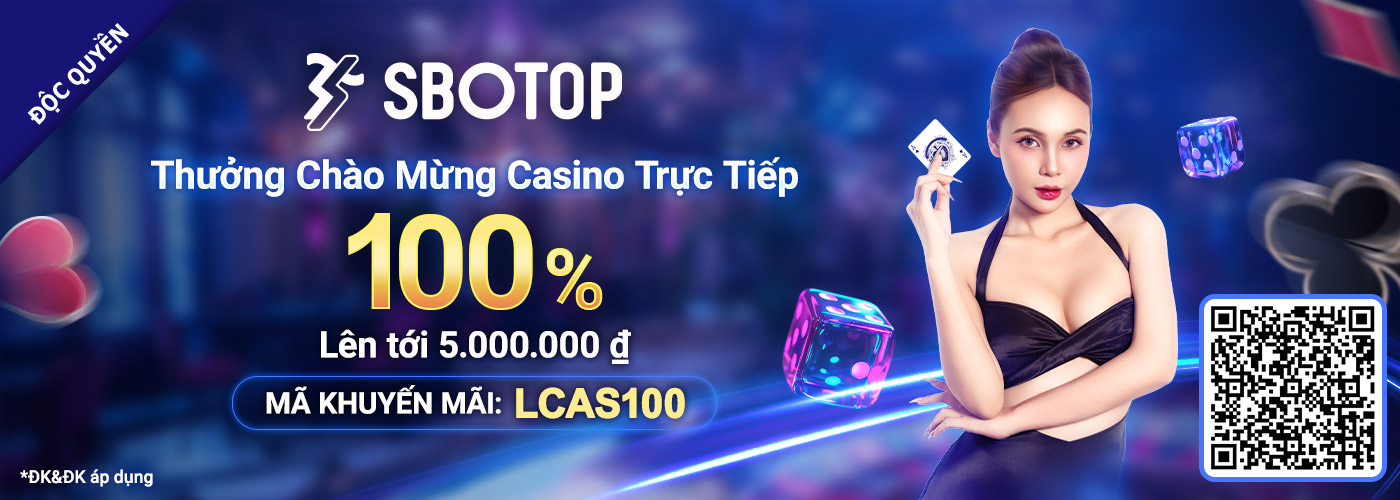 100% Thưởng Chào Mừng Casino Trực Tiếp 
