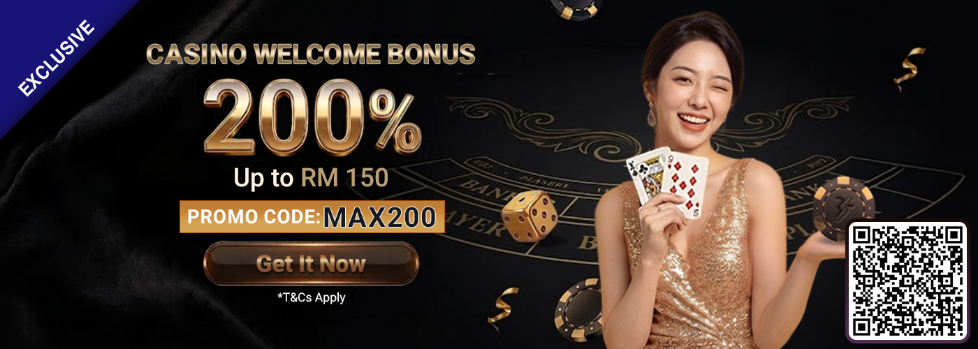 200% SBO Live Casino Welcome Bonus