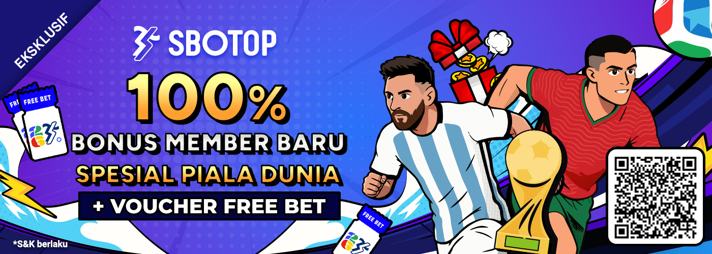 100% Bonus Member Baru Spesial Piala Dunia